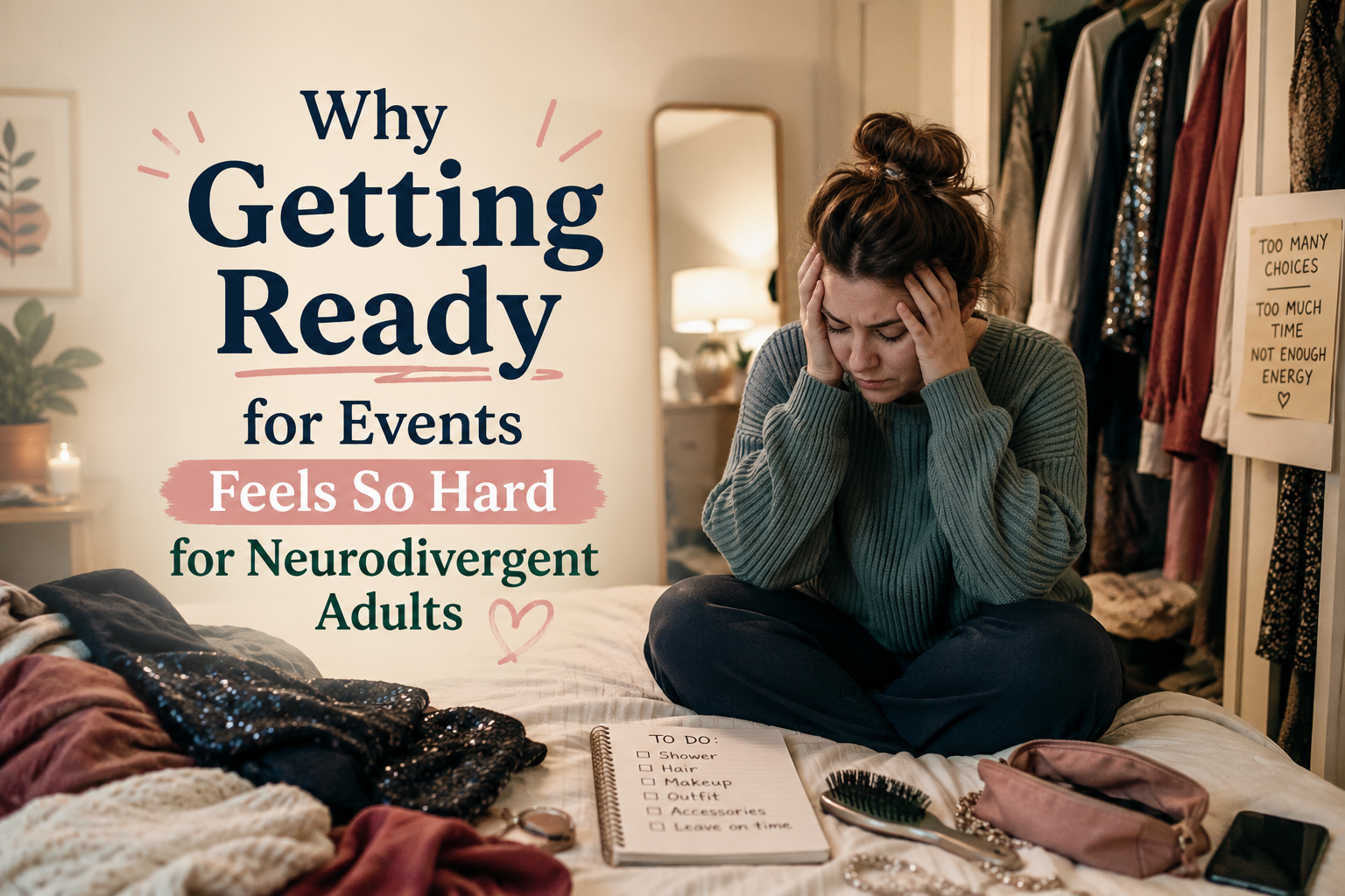 Why Getting Ready for Events Feels So Hard for Neurodivergent Adults