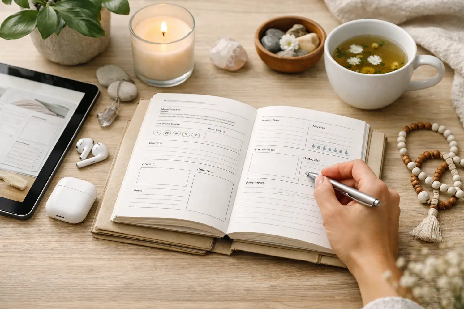 Downloadable Wellness Journal PDF for Daily Calm