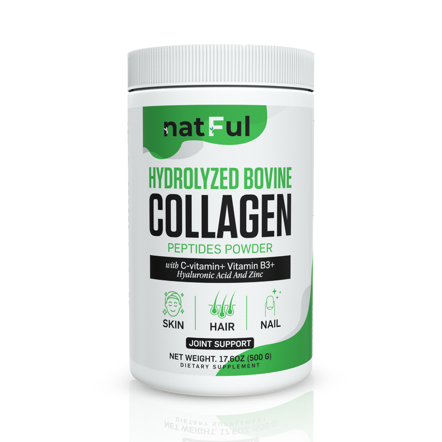 Natful Collagen Peptides Powder – Skin, Hair & Joint Support
