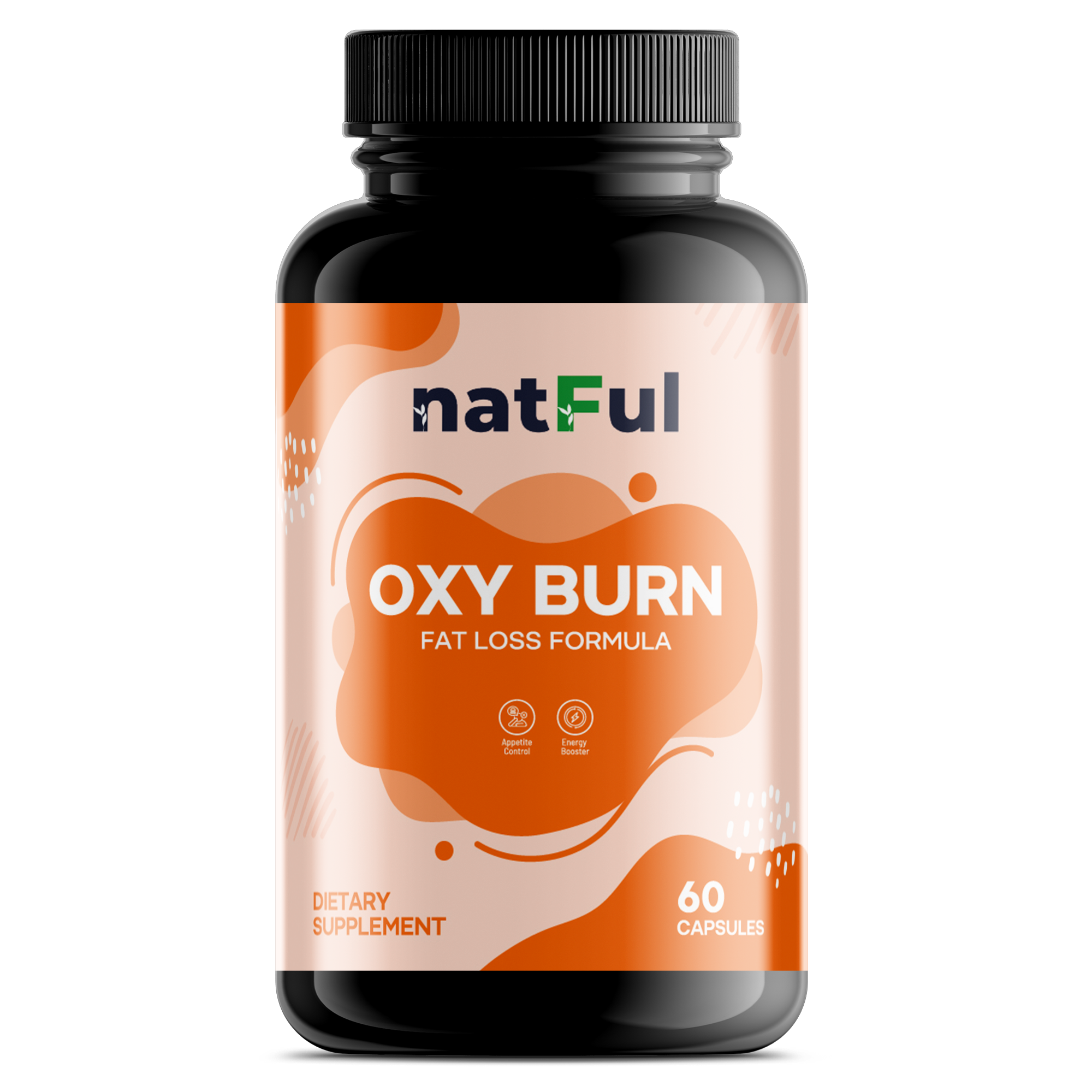 NATFUL OxyTherm Burn – Advanced Energy + Thermogenic Fat Support | 60 Capsules
