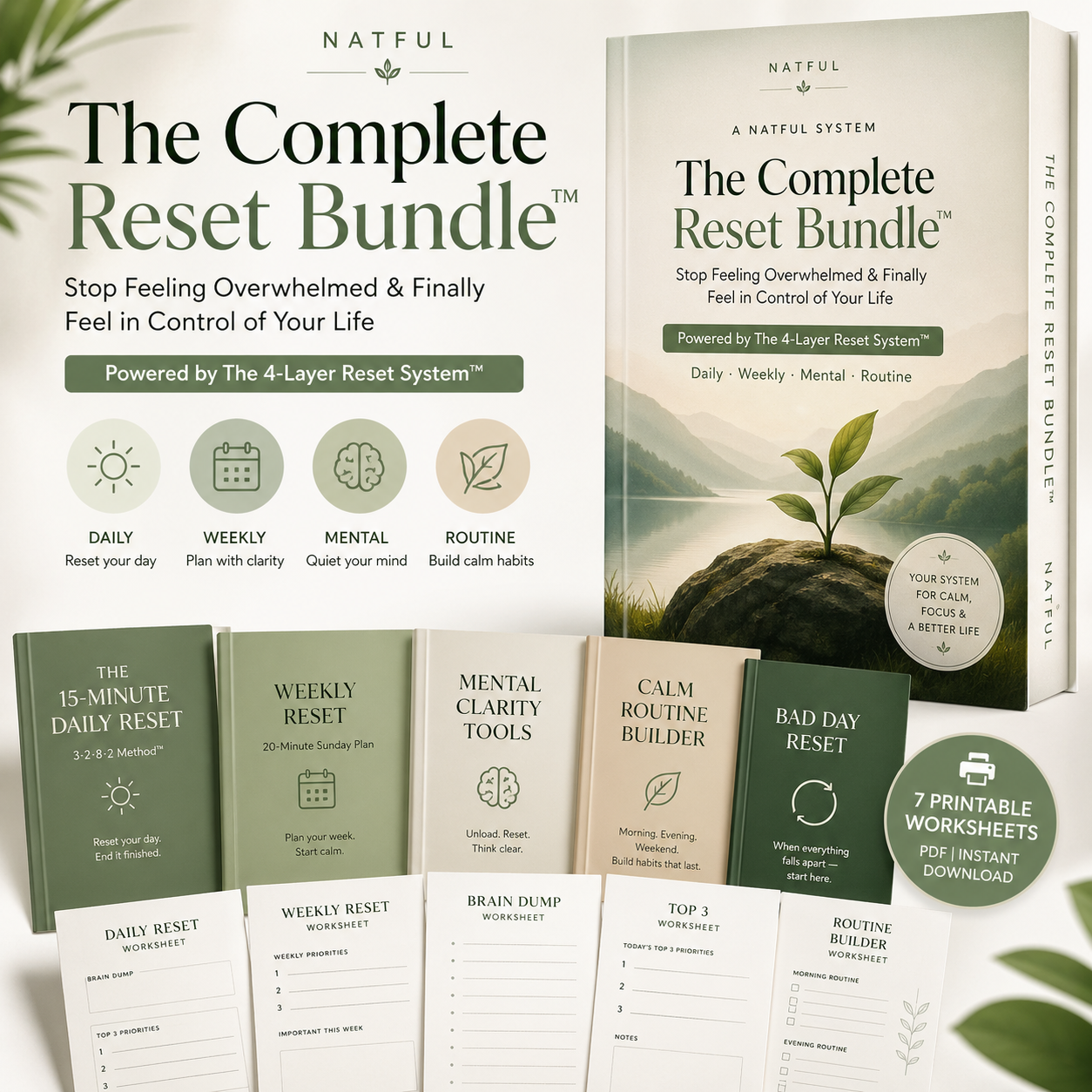 The Complete Reset Bundle™ Stop Feeling Overwhelmed & Finally Feel in Control of Your Life